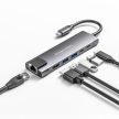 Kruger&Matz USB Hub - USB-C adapter HDMI, 2xUSB3.0, 2xUSB Type-C, RJ45 port