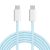 Kruger&Matz USB-C - USB-C 100W 1,5m kék kábel