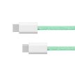 Kruger&Matz USB-C - USB-C 100W 1,5m zöld kábel