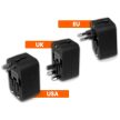 LTC LX6058 utazó adapter USB-A és USB-C portokkal