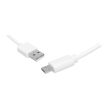 USB-MicroUSB adat és töltőkábel 1m fehér LX8562