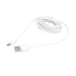 USB-MicroUSB adat és töltőkábel 1m fehér LX8562