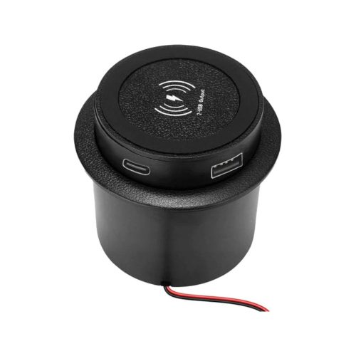 Indukciós vezeték nélküli 15W - USB-A QC 3.0 - TYPE-C PD 3.0 töltő
