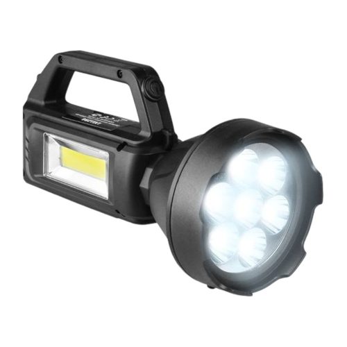 Napelemes kézi zseblámpa 7-LED XPE+COB 500lm 3w