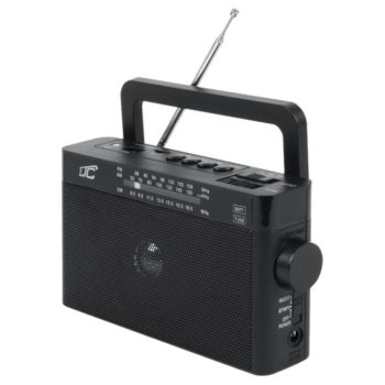   LTC Sona fekete hordozható rádió, akkumulátoros AM, FM, SW, Bluetooth