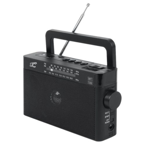 LTC Sona fekete hordozható rádió, akkumulátoros AM, FM, SW, Bluetooth