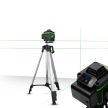 LXM294 4D 360°-os zöld keresztlézer használatra kész csomagban állvánnyal – 16 vonal