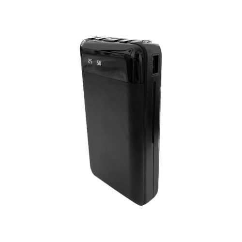 Power Bank 20000mAh LCD százalék kijelzés (USB, USB-C, Lightning, Micro USB) kimenet