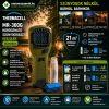   Thermacell MR-300G hordozható szúnyogriasztó készülék, olívazöld, 21 m²