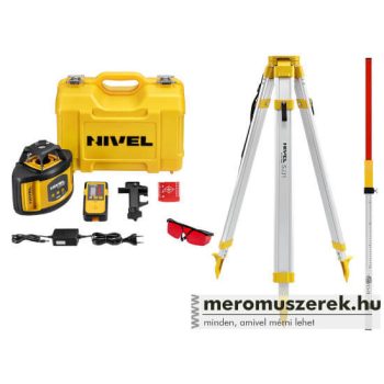   Nivel NL500 forgólézer csomag RD200 érzékelővel, léccel és SJJ1 állvánnyal