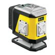 Nivel CL1G 1x360° zöld vonallézer (17 mm alacsony padlóvonal, Li-ion akku,  falitartóval kofferben)