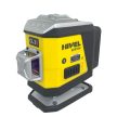 Nivel CL3R 3x360° piros 3D keresztlézer (Bluetooth, 17 mm alacsony padlóvonal, Li-ion akkuval falitartóval emelővel kofferben)