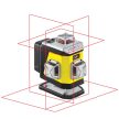 Nivel CL4R 4x360° piros 4D keresztlézer (Bluetooth, 17 mm padlóvonal, Li-ion akkuval falitartóval emelővel, kofferben)