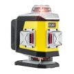 Nivel CL4R 4x360° piros 4D keresztlézer (Bluetooth, 17 mm padlóvonal, Li-ion akkuval falitartóval emelővel, kofferben)