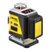 Nivel CL4R 4x360° piros 4D keresztlézer (Bluetooth, 17 mm padlóvonal, Li-ion akkuval falitartóval emelővel, kofferben)