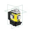 Nivel CLx3G 3x360° zöld 3D keresztlézer fémházban (Centrírozó adapter, Bluetooth, akkuval falitartóval, kofferben)