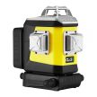 Nivel CLx3G 3x360° zöld 3D keresztlézer fémházban (Centrírozó adapter, Bluetooth, akkuval falitartóval, kofferben)