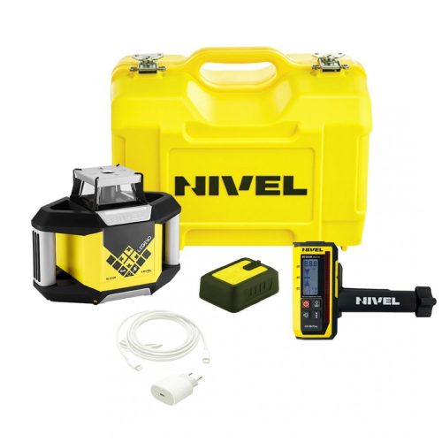 Nivel NL320R DIGITAL forgólézer RD300R mm-es digitális jelfogóval akkuval kofferben