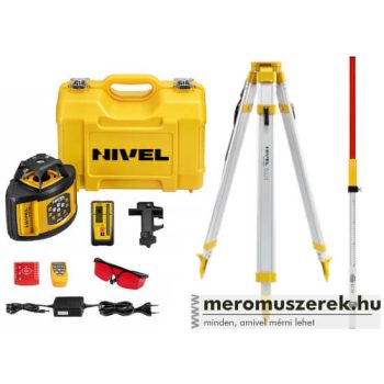   Nivel NL520 forgólézer csomag RD700 digitális érzékelővel, léccel és SJJ1 állvánnyal