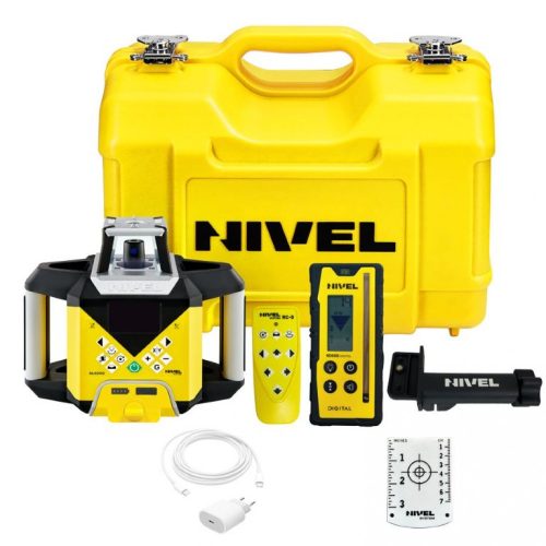 Nivel System NL620G zöld fényű DIGITAL forgólézer szett (RD600 jelfogóval és távirányítóval)
