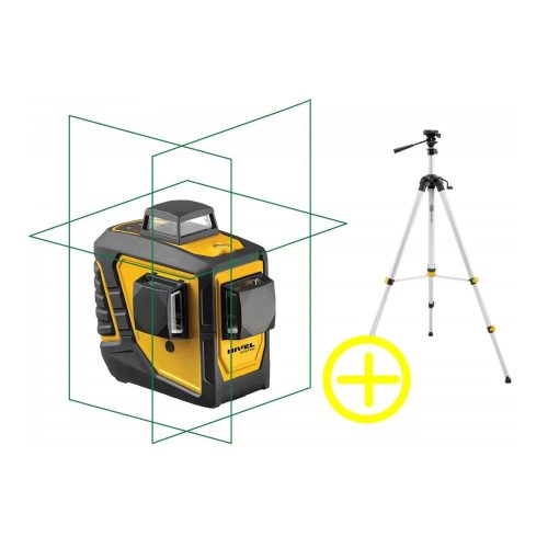 Nivel CL3D-G zöld keresztlézer + SJJ M1 EX emelőfejes állvány