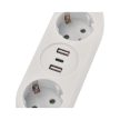 EMOS 2-es elosztó USB-A, USB-C töltő aljzattal 1,5m