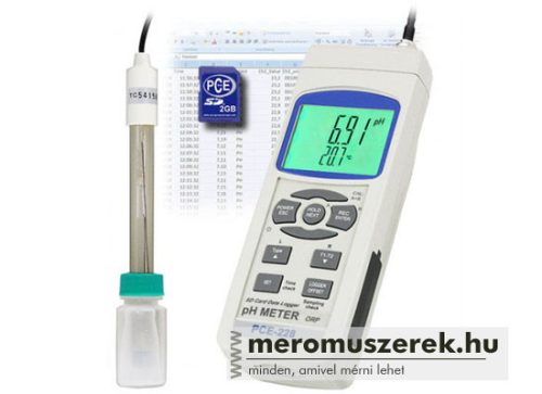 PCE-228 PH, hőmérséklet, szennyezettség mérő