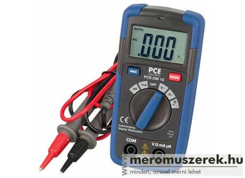PCE-DM 10 Multiméter elektromos mérésekhez