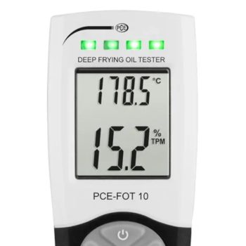   PCE-FOT 10 Digitális Sütőolaj-ellenőrző és TPM Mérőműszer – Kalibrálható olajminőség teszter IP65