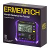   Ping ET60 digitális földelési ellenállás-mérő készlet földelőpálcákkal 0–4 kΩ, CAT III / CAT IV Ermenrich