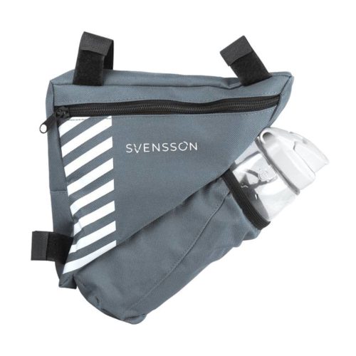 Svensson szürke kerékpáros táska vázra kulacstartóval háromszög alakú 1L