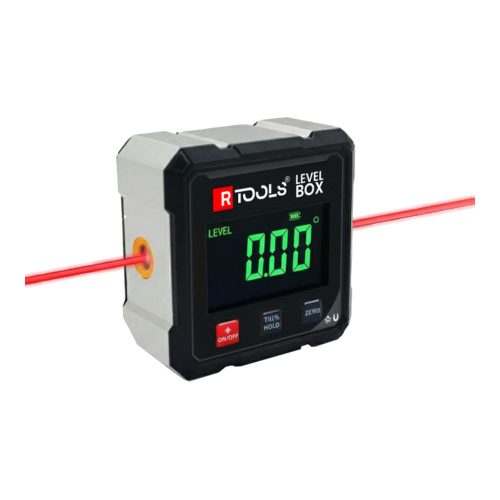 RTOOLS P-02 digitális szögmérő, lézervonallal