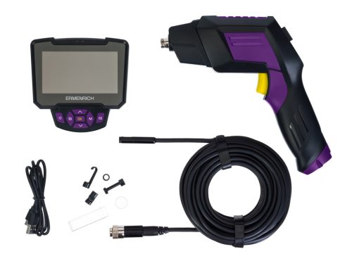 Seek VE50 ipari endoszkóp 4,3" LCD kijelzővel, 10 m flexibilis kábellel, ultravékony 5,5 mm-es IP67 kamerával Ermenrich