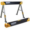 Toughbuilt C550 összecsukható fém munkabak párban (990 kg terhelhetőség, 100% acél váz, táblatartó kampók)