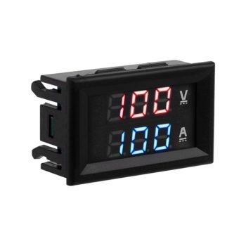   Digitális beépíthető feszültség áramerősség mérő DC 100A/100V