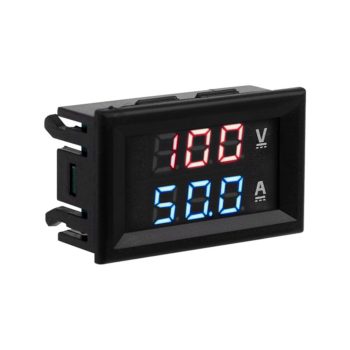   Digitális beépíthető feszültség áramerősség mérő DC 50A/100V