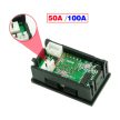 Digitális beépíthető feszültség áramerősség mérő DC 50A/100V