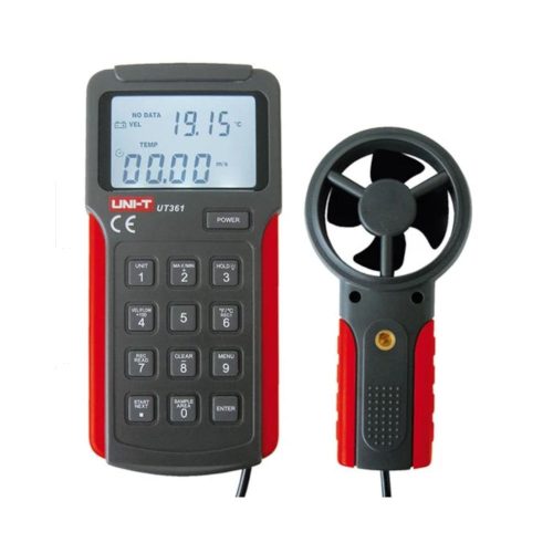 UNI-T UT361 szélsebességmérő, hőmérő, anemometer 