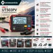 UNI-T UT503PV napelemes szigetelési ellenállás mérő, 1000 V, Bluetooth kapcsolattal
