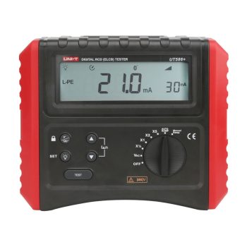   UNI-T UT586+ hurokimpedancia és RCD Fi-relé teszter műszer