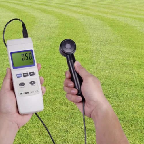 Voltcraft UV-500 professzionális UVA/UVB sugárzásmérő, 290–390 nm, 0–19,99 mW/cm²