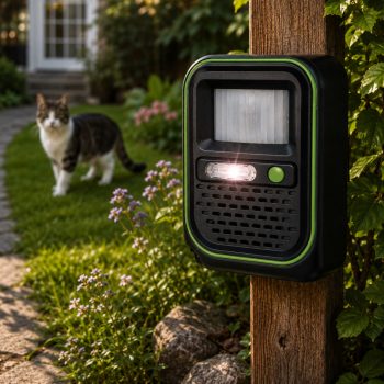   Weitech WK0054 Garden Protector ultrahangos állatriasztó villanófénnyel, 200 m²