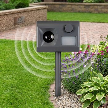   Weitech WK0055 Garden Protector 3 ultrahangos kutya és macskariasztó, mozgásérzékelős kültéri vadriasztó, 200 m²