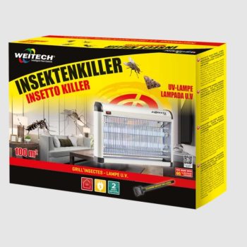   Weitech WK0128 UV fényes elektromos rovarcsapda 100 m² területre