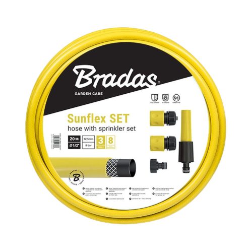 Bradas Sunflex kerti locsoló készlet 1/2" - 20m