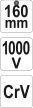 Yato oldalcsípő fogó 160mm 1000V szigetelt YT-21158