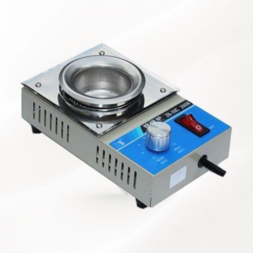 ZB-50C elektromos forrasztó tégely és ónkemence, 500 g, 200–450 °C