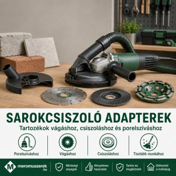 Sarokcsiszoló adapterek és tartozékok