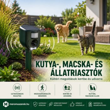 Kutya-, macska- és vadállatriasztók