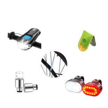 Kerékpár lámpa világítás villogó fényvisszaverő